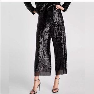 Zara Studio Sequined Culottes